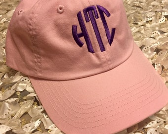 Personalized Ladies Baseball Cap- Monogrammed Hat- Initials, Name, or Other Text- Gift for Mom Bridesmaid Monogram Custom Hat