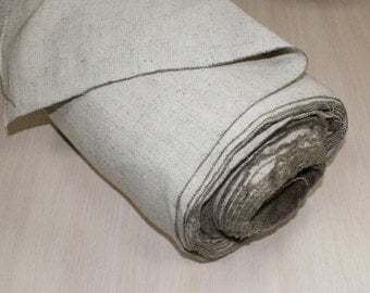 Linen cotton tarpaulin natural canvas fabric heavy weight Eco-product, Wide: 155cm