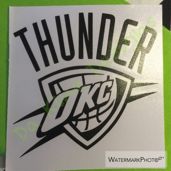 Oklahoma City Thunder decal Thunder Decal by DaKineDesigns