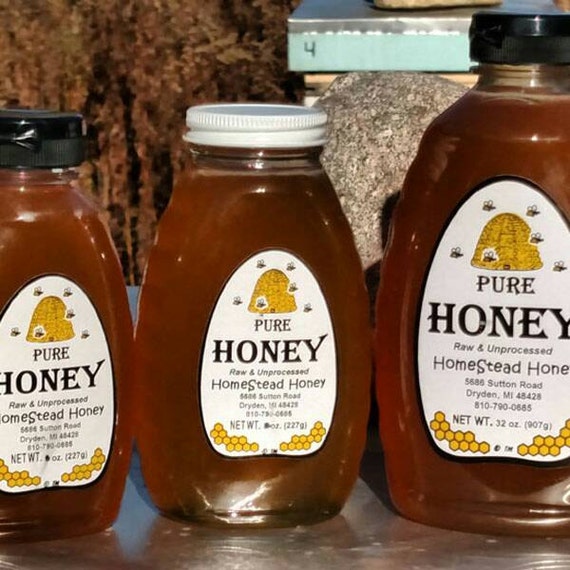 HomeStead Honey Bee Farm Raw Unprocessed Pure Michigan Honey