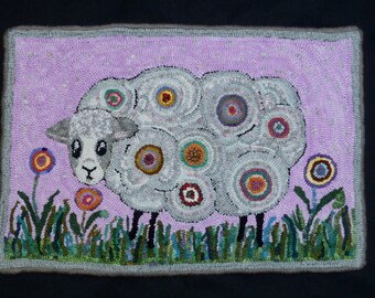 Ewe R What Ewe Eat Rug Hooking Pattern