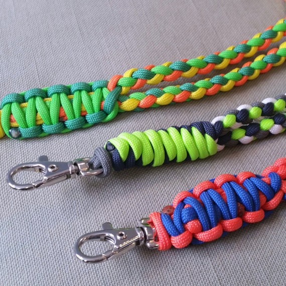 18 Inch 4 Color Round Braid Lanyard by ParacordThis on Etsy