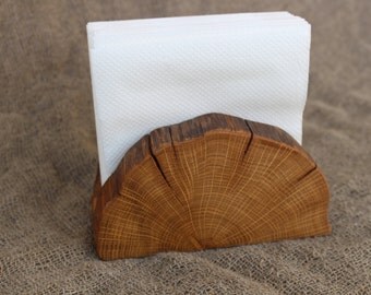 Wooden Napkin Holder, Natural Branch Napkin Holder, Rustic Paper Napkin Holder, Desk Napkin Holder,Picnic Holder,Old Rustic Primitive Design