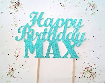 Happy birthday cake topper,Custom cake topper, cake topper,Happy birthday, Birthday cake topper, customized cake topper, party decorations