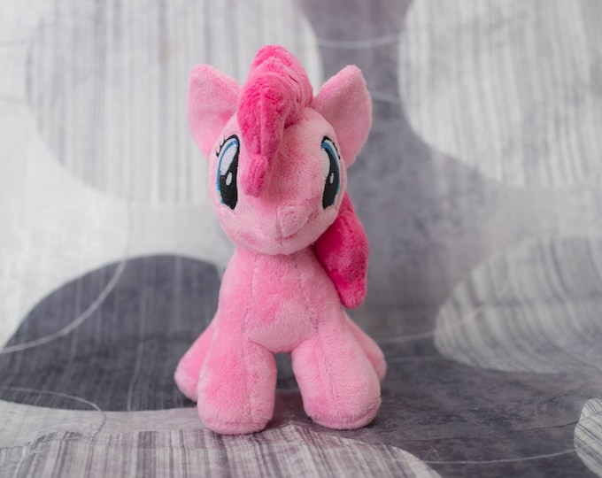 Plush Pinkie Pie Custom Chibi Pony 8 inches My Little Pony Toy