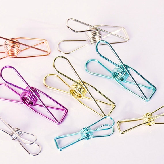 Metal Hollow Paper Clips Metal Paper Clips for Traveler's