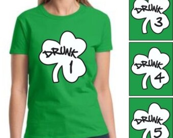 drunk 1 and drunk 2 women's shirts