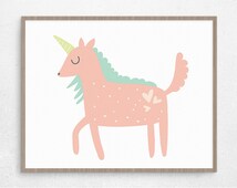 Popular items for unicorn wall art on Etsy