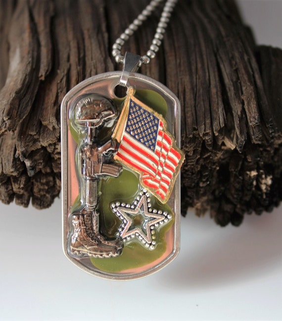 Items Similar To Honor The Fallen Soldier Dog Tag On Etsy