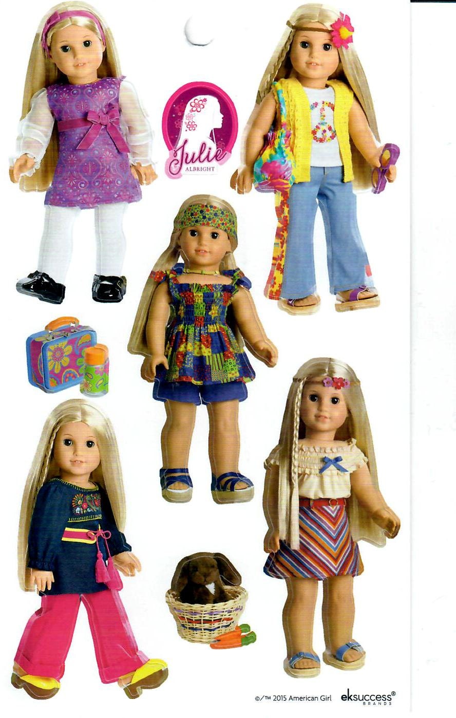 AMERICAN GIRL STICKERS / Julie Beforever Doll Sticker Sheet