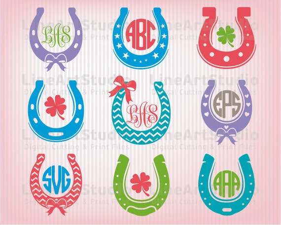 Download Monogram SVG Horseshoe Files SVG Files Horseshoe Svg Files