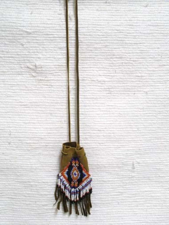 Native American Navajo Made Handbeaded Medicine by KachinaHouse