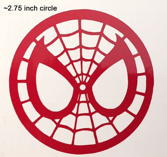 Spider-Man circle logo symbol vinyl decal sticker red black