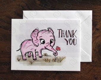 Elephant thank you | Etsy