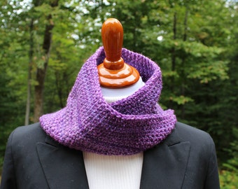 Athena Mobius Cowl Crochet Cowl, Shades of Purple Cowl