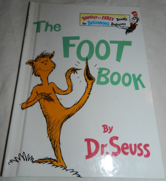 Dr. Seuss The Foot Book Vintage copyright 1968 Grolier