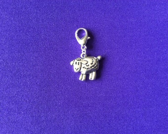 5 Sheep Stitch markers - solid rings or lobster clasps