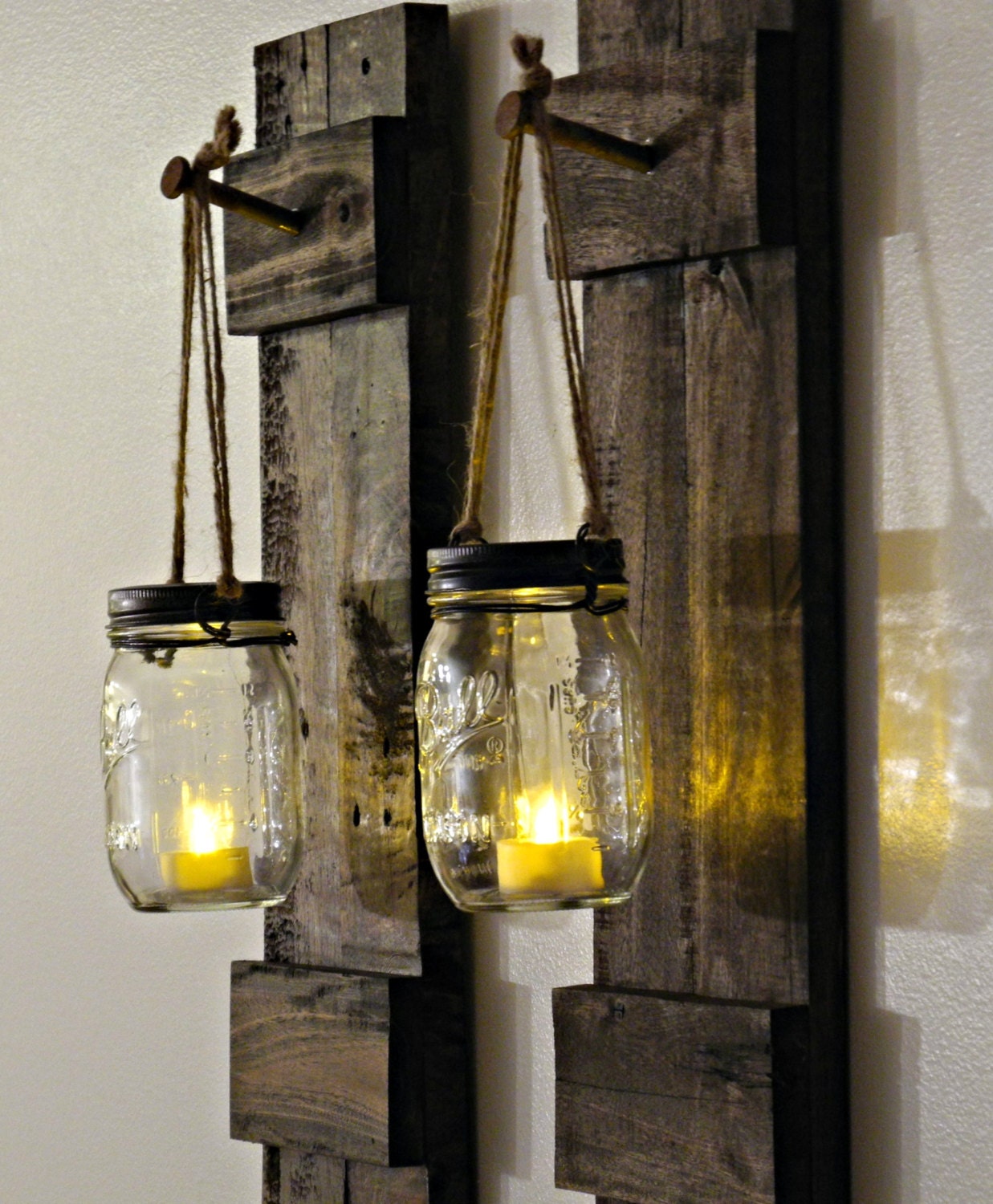 Rustic Candle Holder Rustic Home Decor Sconce by