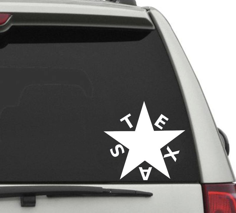 De Zavala Texas Star state flag Original Decal