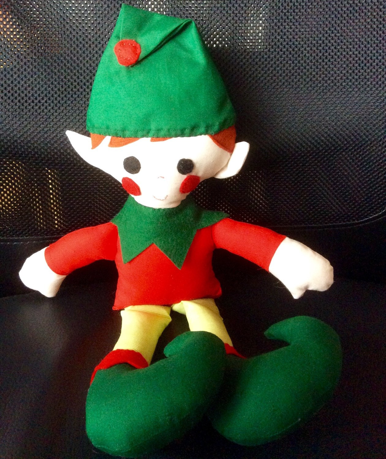 christmas elf cuddly toy