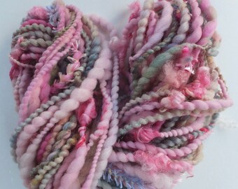 Handspun wool art yarn - Kindness