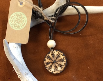Aegishjalmur Carved Necklace