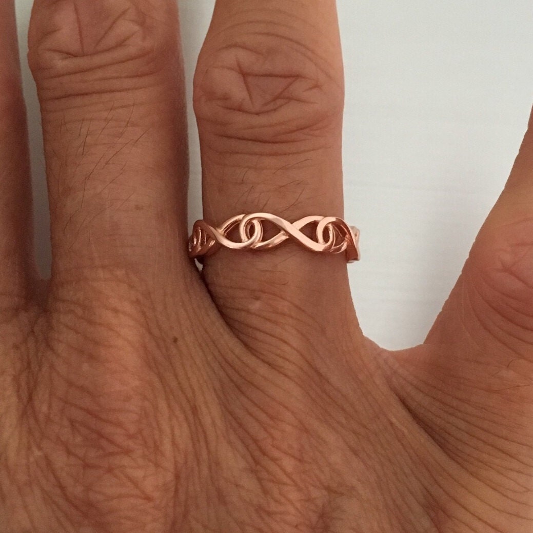 Rose Gold over Sterling Silver Wraparound by IndigoandJade on Etsy