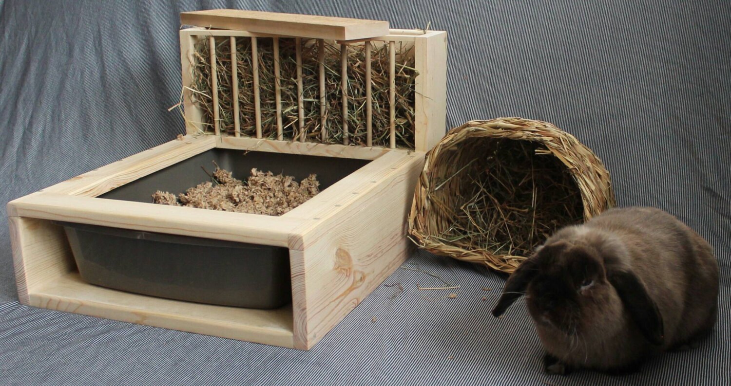 Bunny Rabbit Hay Feeder and Litter Box