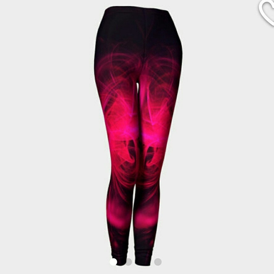 yoga pants fractal 9 background on yoga fractal black Pink yoga pants leggings