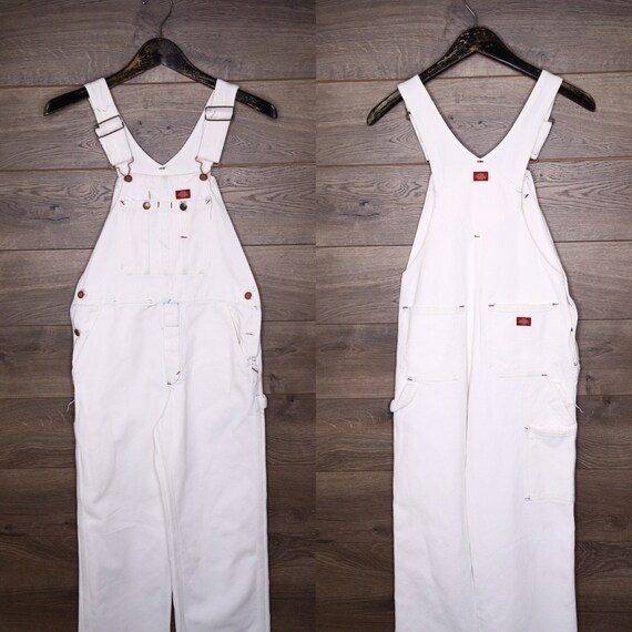American Vintage white dickies overalls