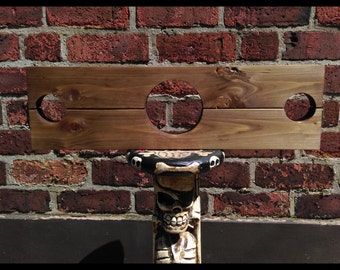Bondage Stocks for Neck and Wrists with Lockable Latches, BDSM Furniture, Mature