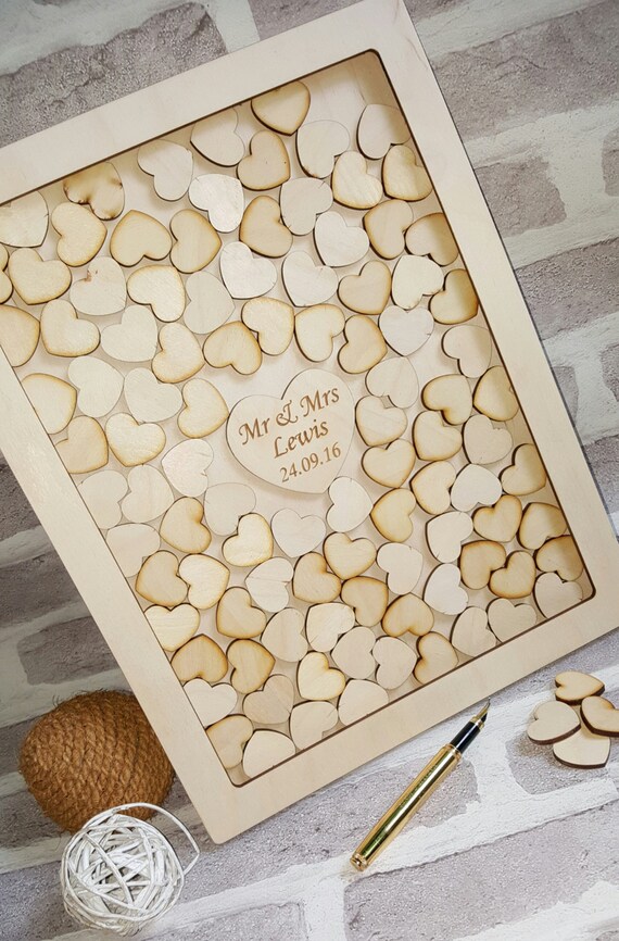 Drop Box Wedding Guest Book Personalized Drop by