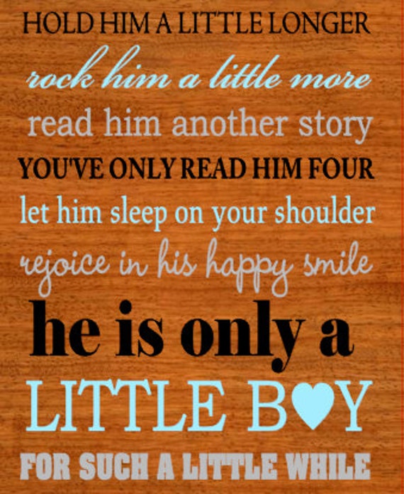 He's only a little boy SVGDXF by LibertyStudioDesign on Etsy