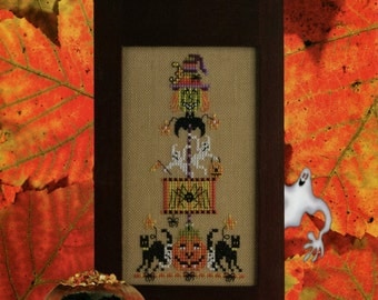 Just Nan ** Ghoulies & Ghosties ** Halloween cross stitch pattern