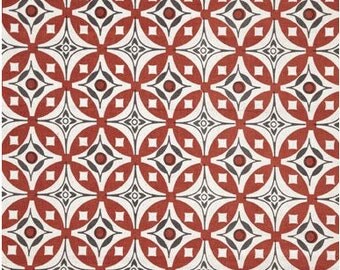 Elmas Tea Towel Indian Rust / Charcoal Grey