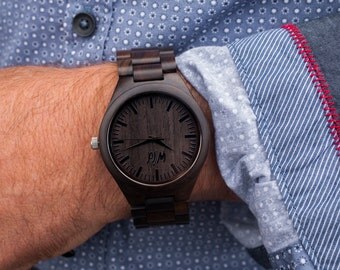 FREE Engraving, Wood Watch, personalized men watch, engraved watch, Groomsmen gift,custom wood watch,personalized, boyfriend gift, TOP300