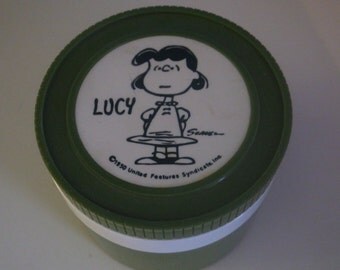 Peanuts Lucy Green Insulated Jar Thermos