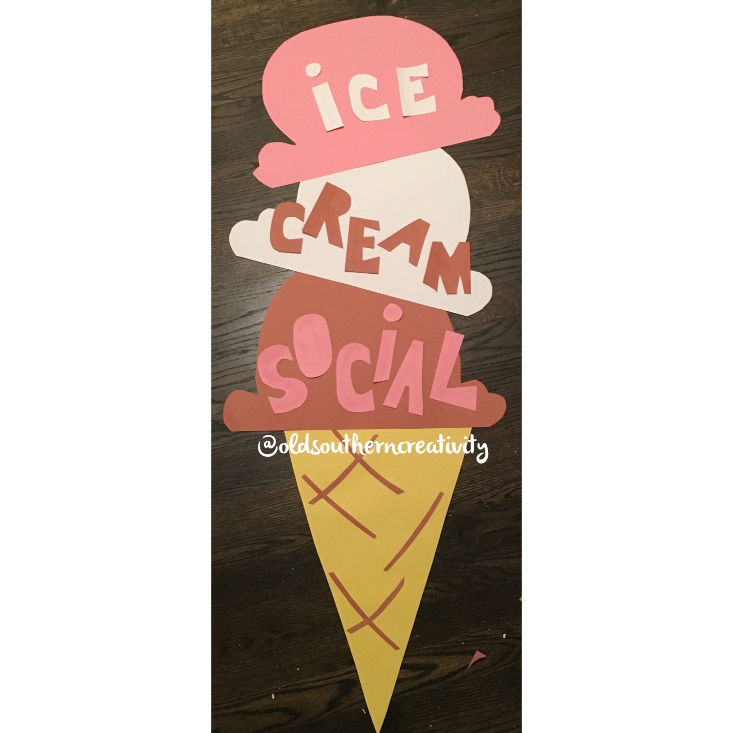 Ice Cream Social Sign