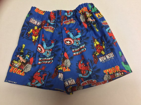 Size 4 Shorts Super Hero Theme