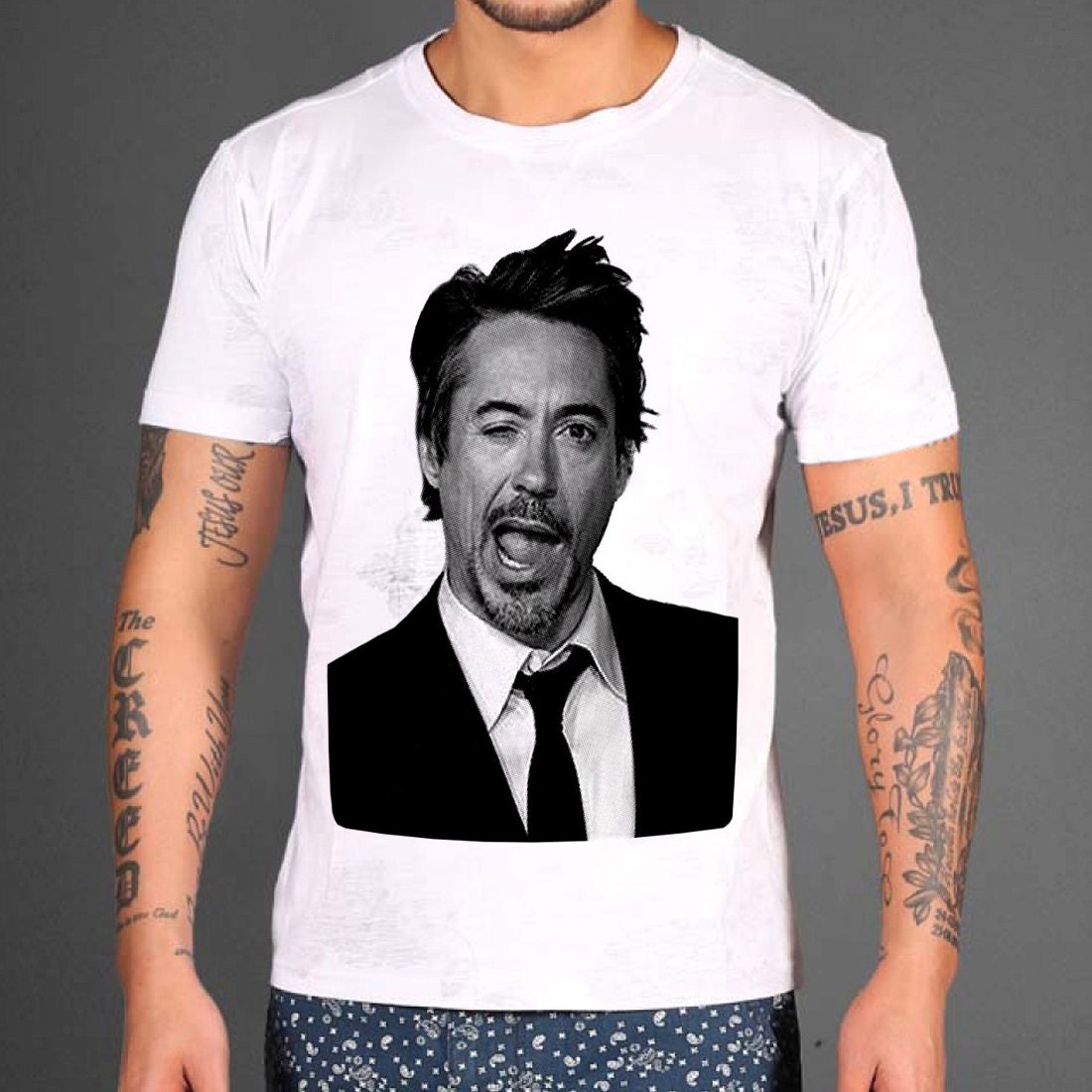 robert downey shirt