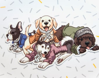 Hamilton Musical, Sticker, Vinyl Stickers, Hamilton Broadway, Lin Manuel Miranda, Dog Stickers, Cute Stickers, Animal Stickers, Hamilton Art