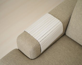 Lot de 2 housses d'accoudoir de canapé, en tissu extensible