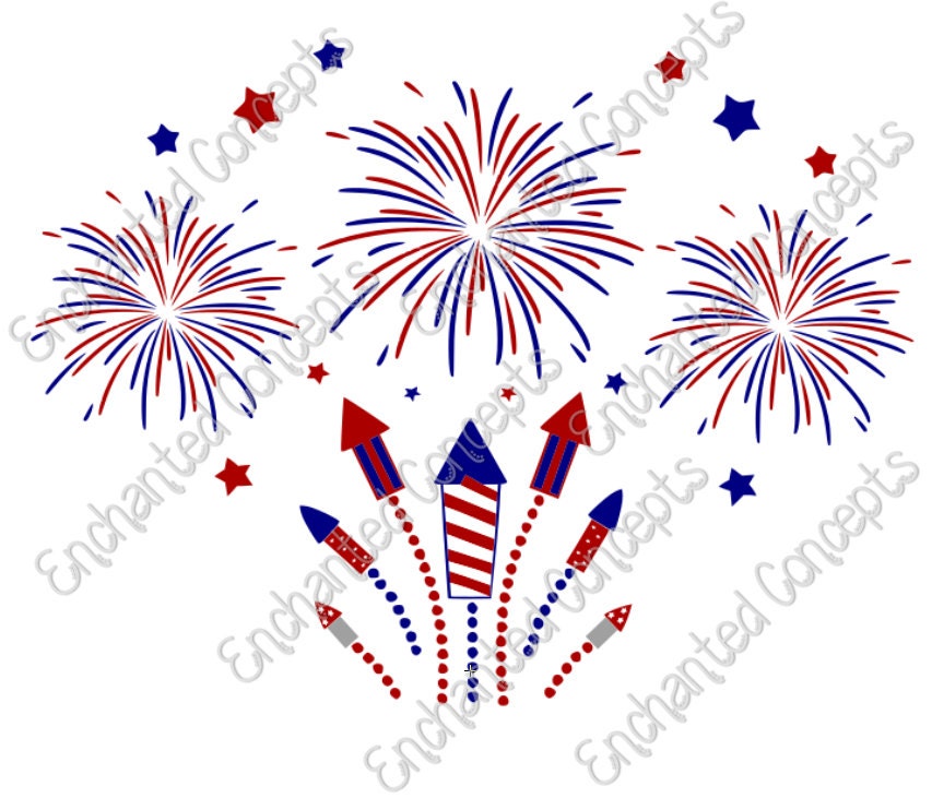 Download Fireworks SVG Patriotic 4th of July Cutting Files eps svg