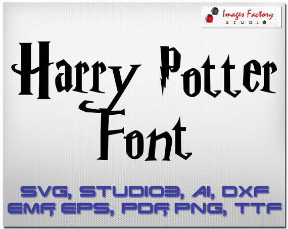 Download Harry Potter font SVG cuttable Alphabet Svg Dxf Eps TTF Cricut
