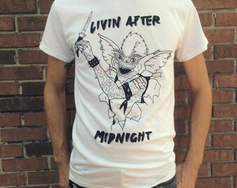 Gremlins Punk Stripe 80s Judas Priest Shirt
