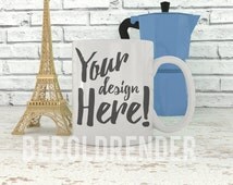 Mug Paris Arc De Triomphe Par Marielle Bazard - Porcelaine Blanche - Neuf