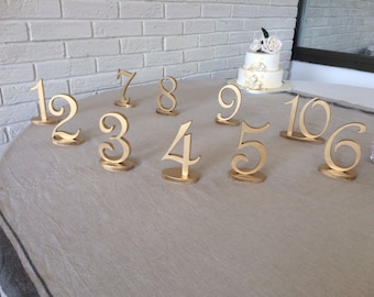 GOLD table numbers Silver table numbers Glitter numbers wedding DIY table numbers wedding do it your self
