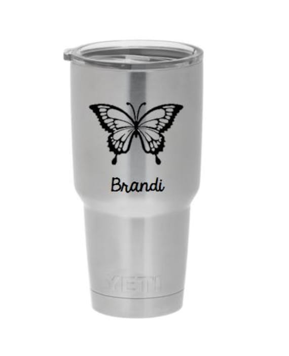 Butterfly Decal Butterfly Vinyl Decal Butterfly Yeti Cup