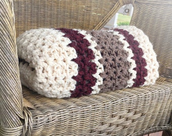CUSTOM Chunky Crochet Blanket