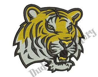 LSU Tigers Embroidery Designs 7 Sizes Football Logo Embroidery Design Instant Download 8 Formats machine embroidery pattern